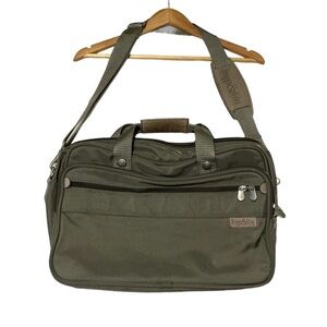 BRIGGS & RILEY Weekender Travelware Nylon Carry On Overnight Bag Olive Green